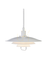 Lampa wisząca Markslojd Kirkenes 102281 biała metalowa 48 cm E27 small 0