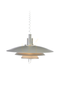 Lampa wisząca Markslojd KIRKENES 102282 szara metalowa E27 1-punktowa 48 cm small 0