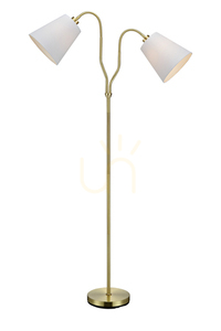 Lampa podłogowa Markslojd Modena 105274 biała 2-punktowa metalowa 152 cm small 0