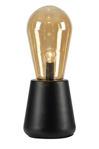 Lampa stołowa Markslojd Brooke 108416 bursztynowa czarna 42 cm small 0