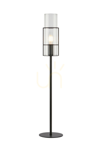 Lampa stołowa Markslojd TUBO 108556 czarna transparentna 65 cm E27 small 0