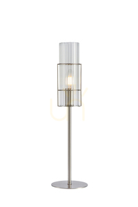 Lampa stołowa Markslojd Tubo 108557 transparentna szkło metal 50 cm small 0