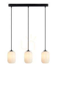 Lampa wisząca Markslojd Cava 3 biała metal szkło 108563 small 0