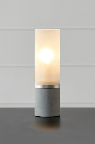Sprawdź Lampa stołowa Markslojd Molo 108594 betonowa oszronione szkło 30 cm