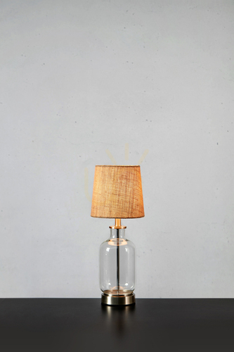 Sprawdź Lampa stołowa Markslojd Costero 108693 naturalna szkło juta 43 cm