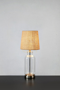 Lampa stołowa Markslojd Costero 108694 naturalna juta szkło 60 cm small 1