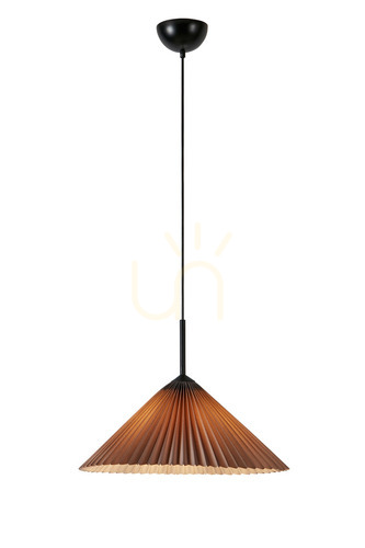 Sprawdź Lampa wisząca Markslojd Plisado 108709 szara 50 cm metalowa