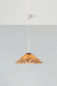 Lampa wisząca Markslojd Plisado 50 cm beżowa 108710 small 1