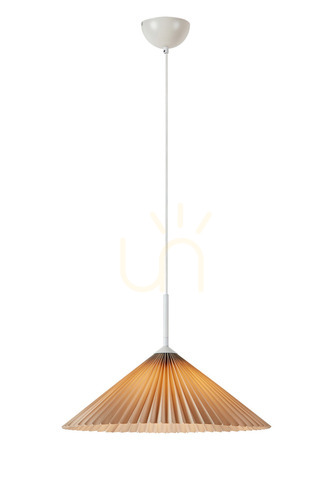 Sprawdź Lampa wisząca Markslojd Plisado 50 cm beżowa 108710