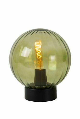 Sprawdź Lampa stołowa Lucide Monsaraz zielona retro szkło metal E27 45593/01/33