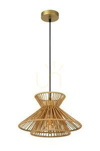 Lampa wisząca Lucide Tasman 32 cm drewno złoto Japandi 10420/32/72 small 1