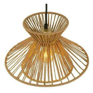 Lampa wisząca Lucide Tasman 32 cm drewno złoto Japandi 10420/32/72 small 3