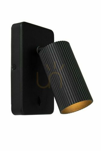 Sprawdź Kinkiet Lucide CLUBS czarny GU10 LED regulowany 1-punktowy aluminium 09239/11/30