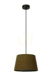 Lampa wisząca Lucide Woolly zielona czarna 28 cm E27 nowoczesna small 1