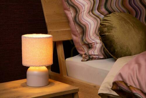 Sprawdź Różowo-czarna lampa stołowa Lucide WOOLLY 10516/01/66 E14