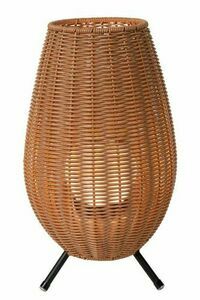 Lampa Zewnętrzna Stojąca Lucide Colin LED Japandi Drewno Czarna IP44 36 cm small 0