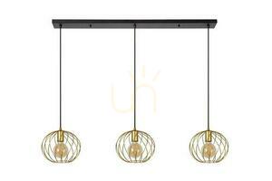 Lampa wisząca Lucide DANZA złota czarna 3xE27 LED metal 130 cm 21428/03/02 small 1