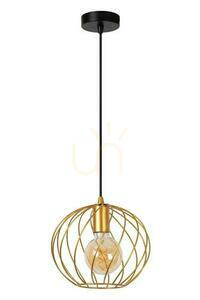 Lampa wisząca Lucide DANZA 21428/25/02 złota czarna metalowa 25 cm small 1
