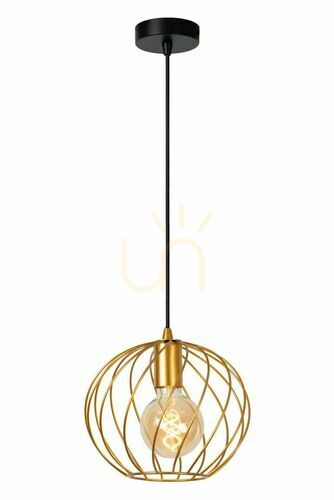 Sprawdź Lampa wisząca Lucide DANZA 21428/25/02 złota czarna metalowa 25 cm