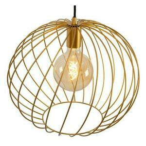 Lampa wisząca Lucide Danza złota z mosiądzem 40 cm metal E27 1x40W small 5