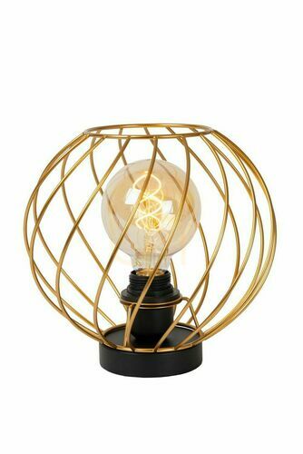 Sprawdź Lampa stołowa Lucide DANZA złota czarna metalowa 25 cm 21528/25/02