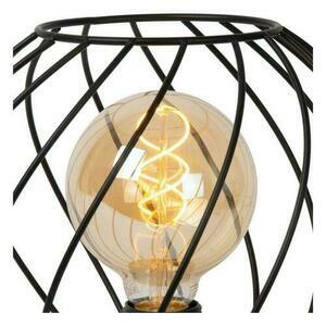 Lampa stołowa Lucide DANZA czarna metalowa 25 cm E27 21528/25/30 small 3