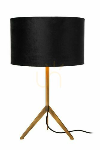 Sprawdź Lampa stołowa Lucide Tondo złota czarna len metal E27 30 cm 45590/81/02