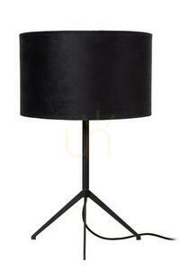 Lampa stołowa Lucide Tondo czarna 30 cm len metal E27 48 cm 45590/81/30 small 1
