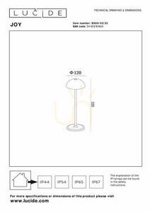 Lampa zewnętrzna stojąca Lucide JOY zielona aluminium LED 1,5W IP54 32 cm 15500/02/33 small 6