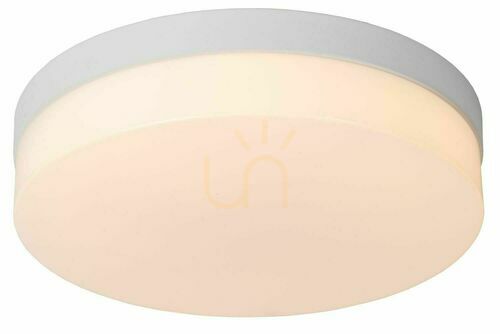 Sprawdź Plafon łazienkowy Lucide Biskit 28 cm LED 18W IP44 biały