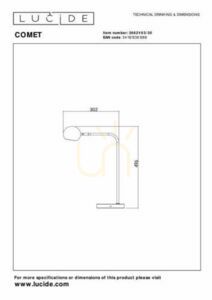 Lampa podłogowa Lucide COMET czarna LED 3W metalowa 36621/03/30 small 7