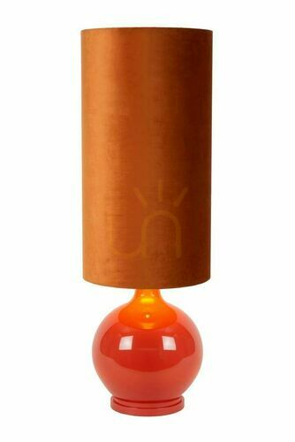 Sprawdź Lampa podłogowa retro Lucide Esterad 10719/81/53 szkło tkanina E27