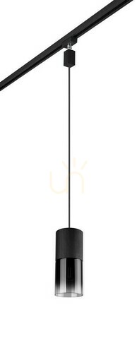Sprawdź Lampa wisząca do szyny Trio DUOline ROBIN 73060132, czarna, szkło przydymione, 1×E27