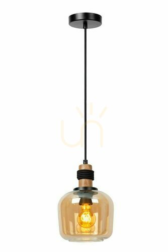 Sprawdź Lampa wisząca Lucide ILONA czarna szklana retro 18 cm 45408/18/62