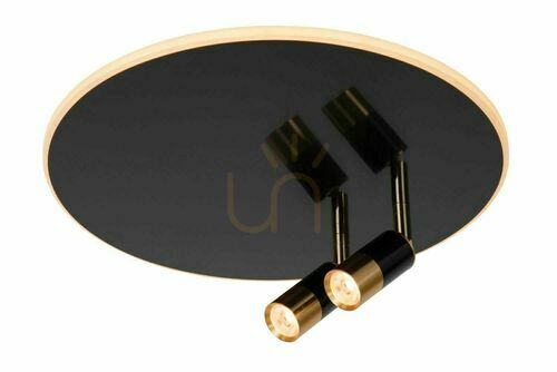 Sprawdź Plafon Lucide JUBEL czarny złoty 3xLED 40 cm stal 71100/40/09