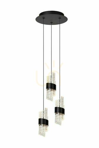 Sprawdź Lampa wisząca Lucide Kligande czarna LED 3x7W nowoczesna 13496/21/30