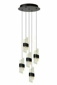 Lampa wisząca Lucide KLIGANDE czarna 5xLED 7W 30 cm 13496/36/30 small 0