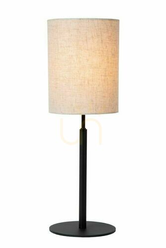 Sprawdź Lampa stołowa Lucide MAYA beżowa czarna Japandi E27 48 cm 45509/81/38