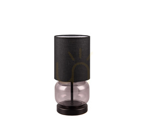 Lampa stołowa Trio ELIO 517800154 czarna, szkło dymione, E27 small 3