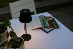 Lampa zewnętrzna stojąca Lutec Roble 8500601012 LED czarna 28 cm aluminium small 3