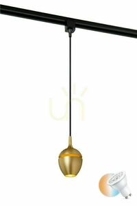Lampa wisząca do szynoprzewodu Lucide TRACK Preston złota GU10 1-fazowa 09958/01/02 small 0