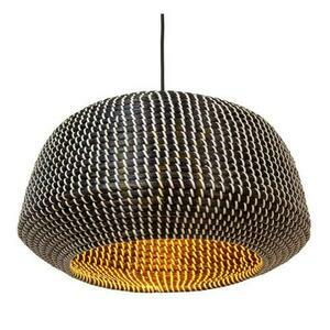 Lampa wisząca Lucide Maduka czarna trawa morska Japandi 47 cm 10450/47/30 small 2