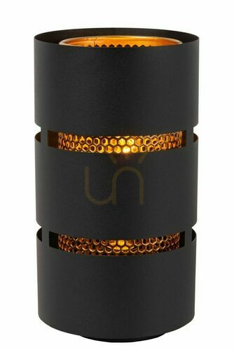 Sprawdź Lampa stołowa Lucide ROSAS czarna złota metalowa 16 cm 21533/01/30