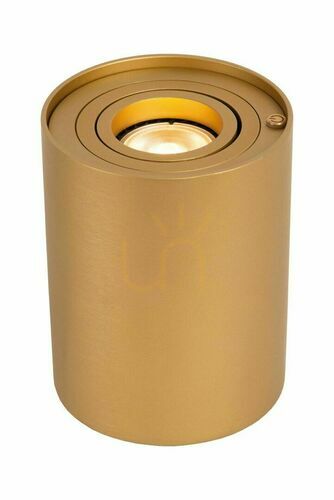 Sprawdź Lampa stołowa Lucide TUBE LED GU10 5W złota metalowa 12,5 cm