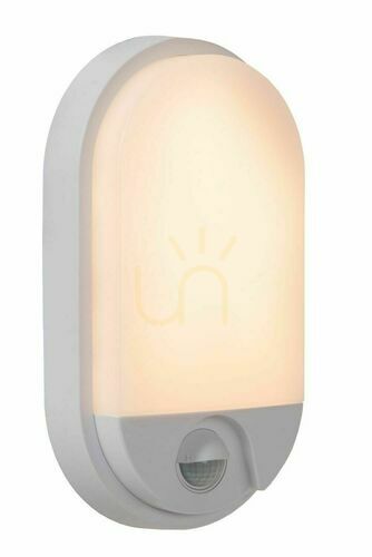 Sprawdź Kinkiet zewnętrzny Lucide HUPS biały LED 10W IP54 z czujnikiem ruchu 22864/10/31