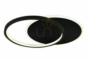 Plafon LED Lucide AXELLE czarny 24W 1200 lm 29,5 cm Canva noir small 0