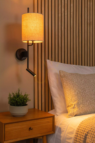 Sprawdź Kinkiet Lucide MAGIC czarny z lnianym abażurem, E27 + LED 3 W, USB-C 68211/82/30