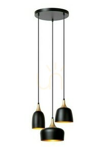 Lampa wisząca Lucide CHAYANNE 05446/13/30 czarna 3xE14 LED aluminiowa nowoczesna small 0