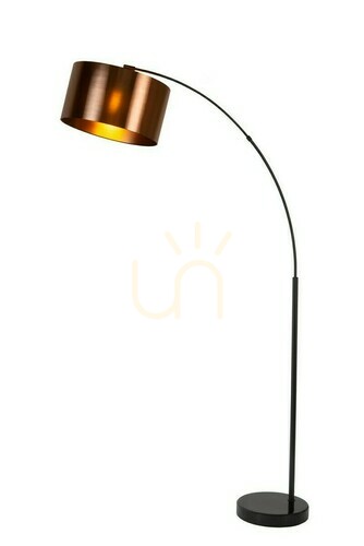 Sprawdź Lampa podłogowa Lucide RANKOS czarna metalowa E27 185 cm 05747/81/30