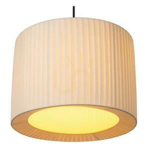 Lampa wisząca Lucide FOLD 21439/40/31 biała Japandi 40 cm tkanina metal small 1